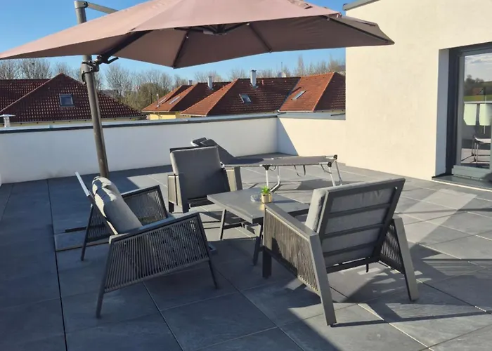 Daire Neubauwohnung Mit 80 M2 Terrasse, 8 Minuten Von Entfernt Linz